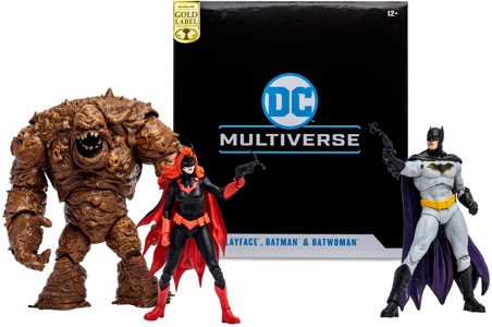 DC Multiverse Clayface, Batman & Batwoman (Gold Label - DC Rebirth)