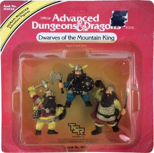 Dungeons Dragons LJN Vintage Dwarves of the Mountain King
