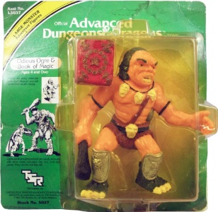 Dungeons Dragons LJN Vintage Odious Ogre & Book of Magic