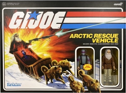 G.I. Joe Super7 ReAction Arctic Rescue Vehicle (Snake Eyes & Blind Woodsman)