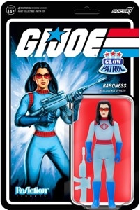 G.I. Joe Super7 ReAction Baroness (Glow Patrol)