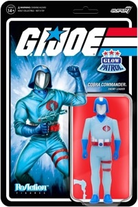 G.I. Joe Super7 ReAction Cobra Commander (Glow Patrol)