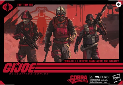 G.I. Joe 6" Classified Series Cobra H.I.S.S. Fire Team 788