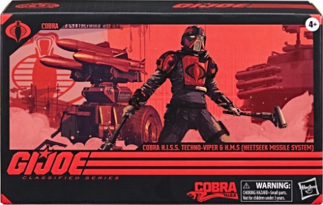 G.I. Joe 6" Classified Series Cobra H.I.S.S. Techno-Viper & H.M.S. (HEETSEEK MISSILE SYSTEM)