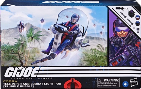 G.I. Joe 6" Classified Series Cobra Tele-Viper & Cobra Flight Pod (Trubble Bubble)