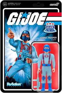 G.I. Joe Super7 ReAction Cobra Trooper (Glow Patrol)