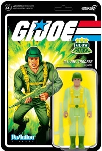 G.I. Joe Super7 ReAction G.I. Joe Trooper (Glow Patrol)