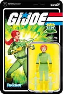 G.I. Joe Super7 ReAction Scarlett (Glow Patrol)