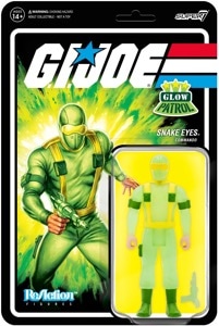 G.I. Joe Super7 ReAction Snake Eyes (Glow Patrol)