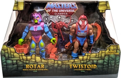 Masters of the Universe Mattel Classics Rotar and Twistoid