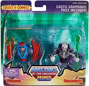 Masters of the Universe Eternia Minis Scare Glow & Stratos 2 Pack