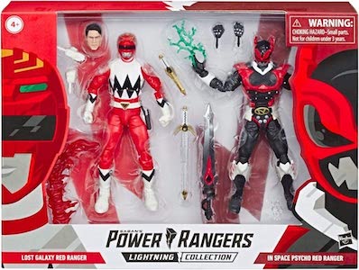 Power Rangers Lightning Lost Galaxy Red Ranger vs Psycho Red