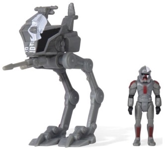 Star Wars Micro Galaxy Squadron AT-RT with Hunter