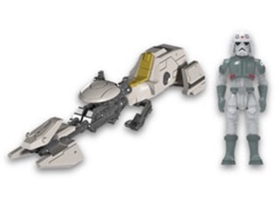 Star Wars Micro Galaxy Squadron AvA Speeder with Imperial Combat Driver