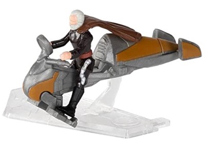 Star Wars Micro Galaxy Squadron Count Dooku's Speeder with Count Dooku