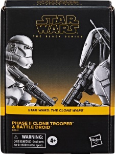 Star Wars 6" Black Series Phase II Clone Trooper & Battle Droid