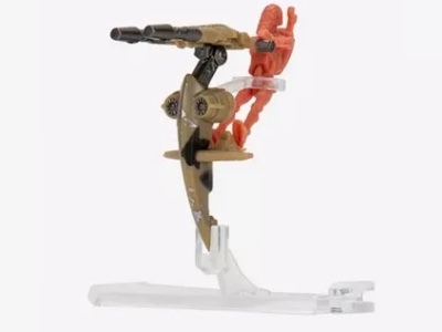 Star Wars Micro Galaxy Squadron STAP (Battle Damaged) With Battle Droid
