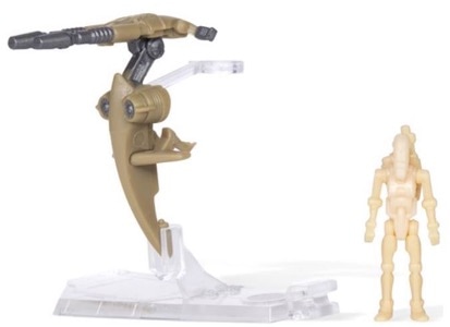 Star Wars Micro Galaxy Squadron STAP with Battle Droid