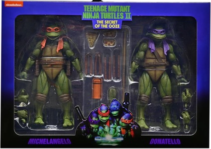 Teenage Mutant Ninja Turtles NECA Michelangelo and Donatello (Secret of the Ooze)