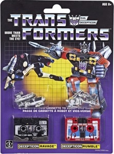 Transformers Vintage G1 Reissue Ravage and Rumble
