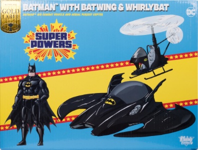 DC Kenner Super Powers Collection Batman with Batwing and Whirlybat (Gold Label)