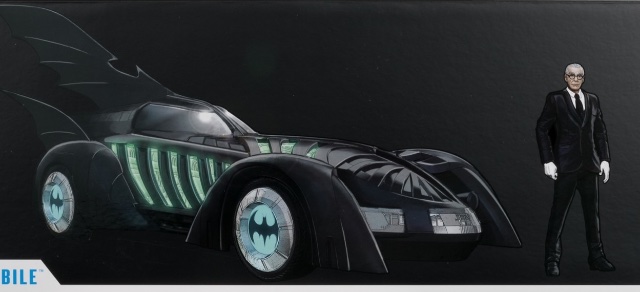 Batmobile & Alfred Pennyworth (Gold Label - Batman Forever)