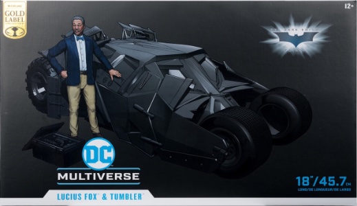 DC Multiverse Lucius Fox & Tumbler (Gold Label - The Dark Knight)
