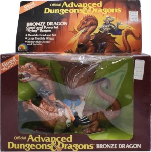 Dungeons Dragons LJN Vintage Bronze Dragon
