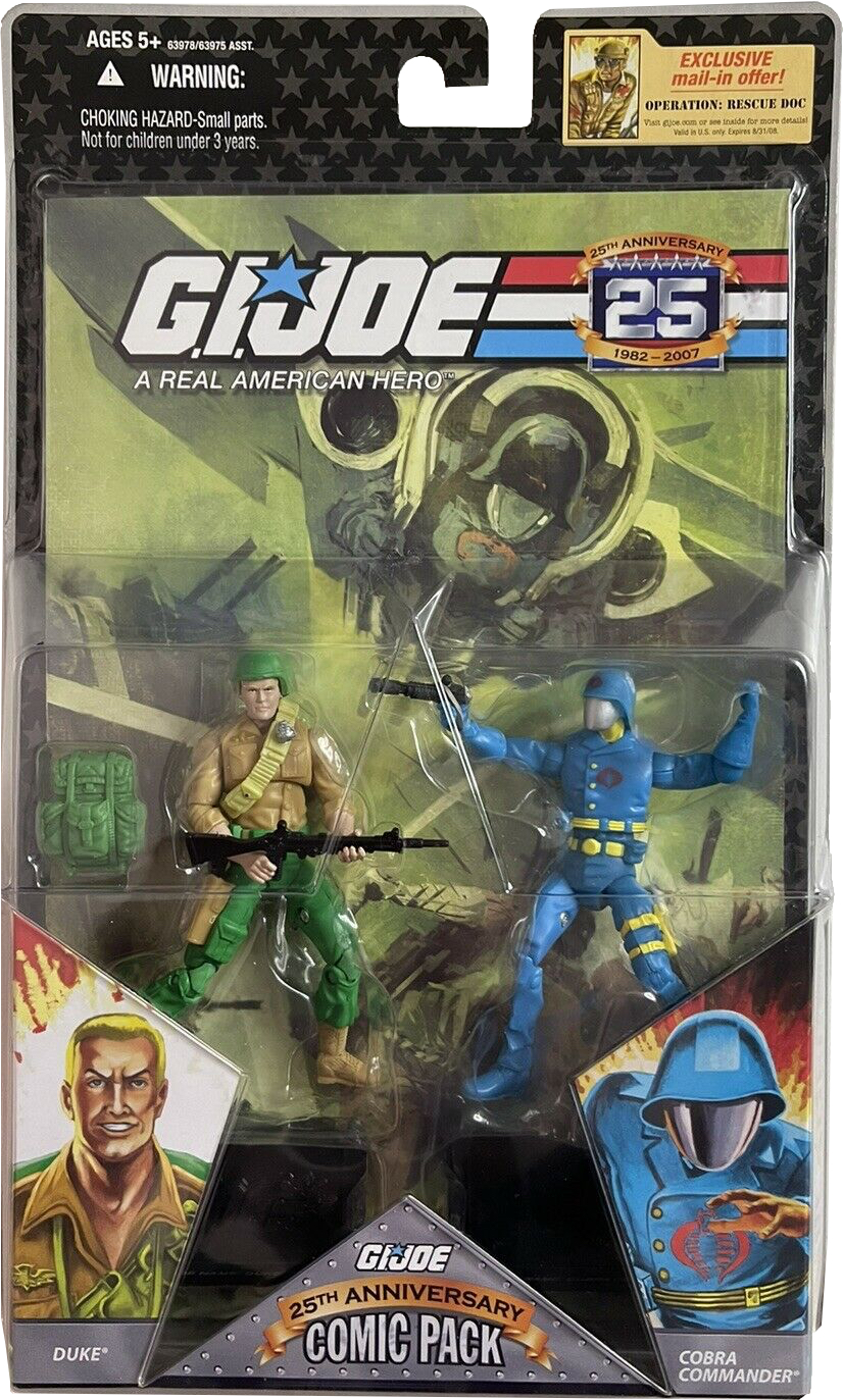 Gi Joe 25th Anniversary Duke Vs Cobra Commander