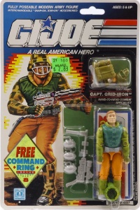 G.I. Joe A Real American Hero Capt. Grid-Iron (Hand-to-Hand Combat Specialist)