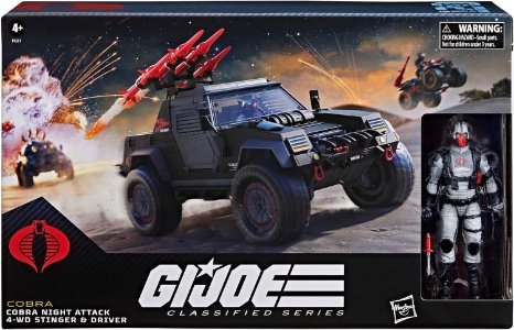 G.I. Joe 6" Classified Series Cobra Night Attack 4-WD Stinger & Driver