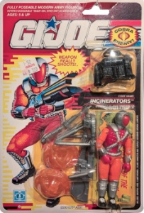 G.I. Joe A Real American Hero Incinerators (Cobra Flamethrowers)