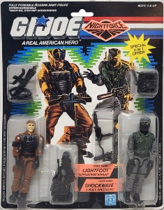 G.I. Joe A Real American Hero Lightfoot (Explosives Expert) & Shockwave (S.W.A.T. Specialist) - Night Force