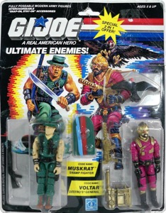 G.I. Joe A Real American Hero Muskrat (Swamp Fighter) & Voltar (Destro General)