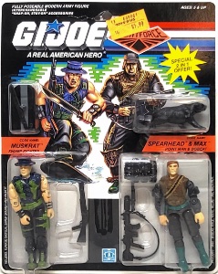 G.I. Joe A Real American Hero Muskrat (SwampFighter) & Spearhead & Max (Point Man & Bobcat) - Night Force