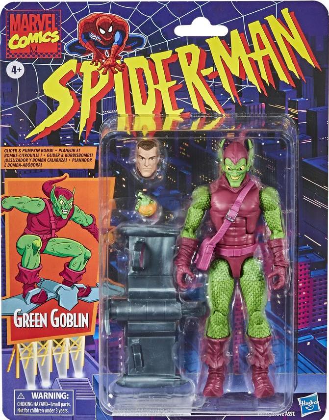 Spider-Man Hasbro Marvel Legends Series 6-inch Collectible Green Goblin  Action Figure Toy Retro Collection