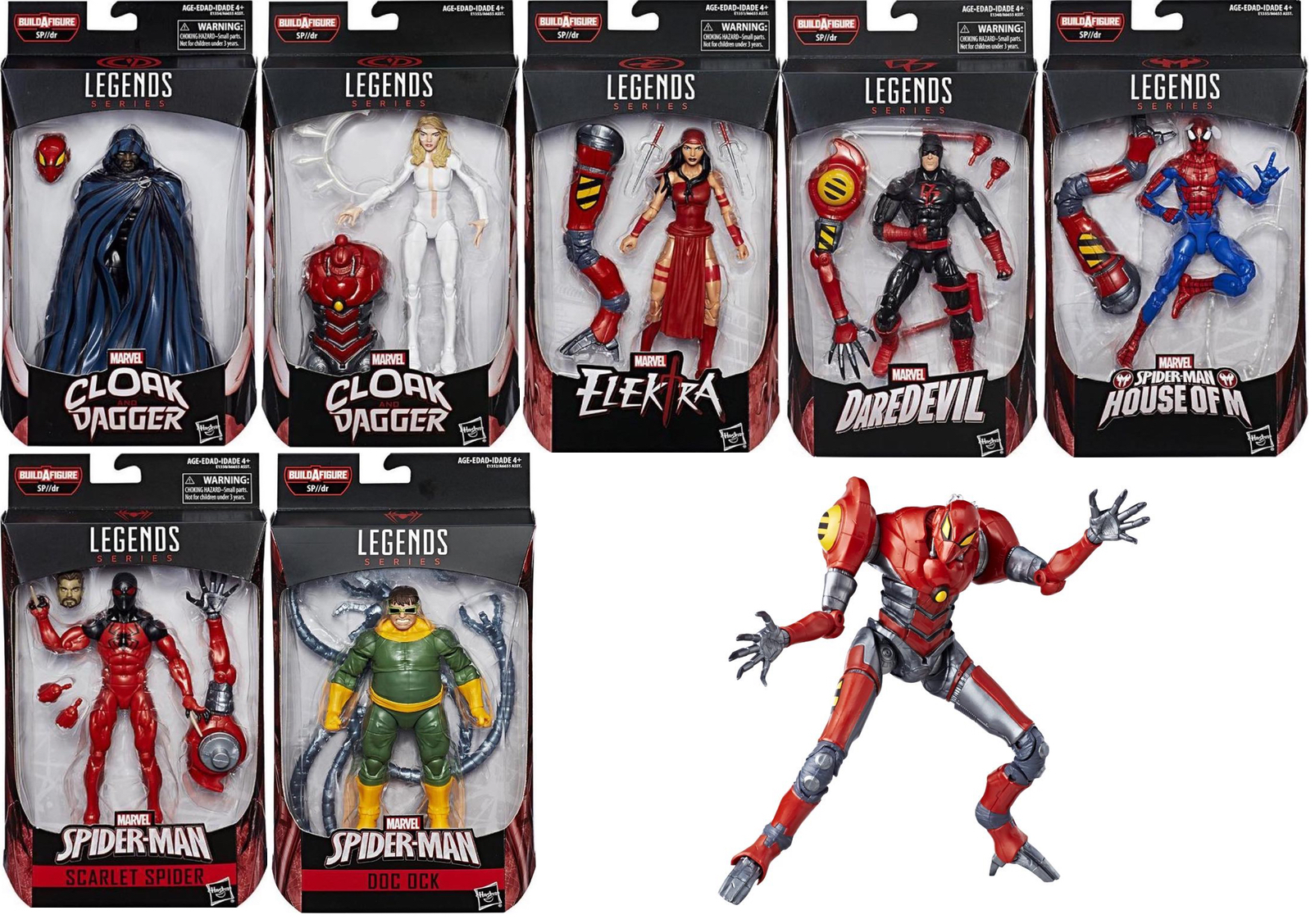 Doc Ock Marvel Infinite Series 4in Spider-man Hasbro MOC for sale online
