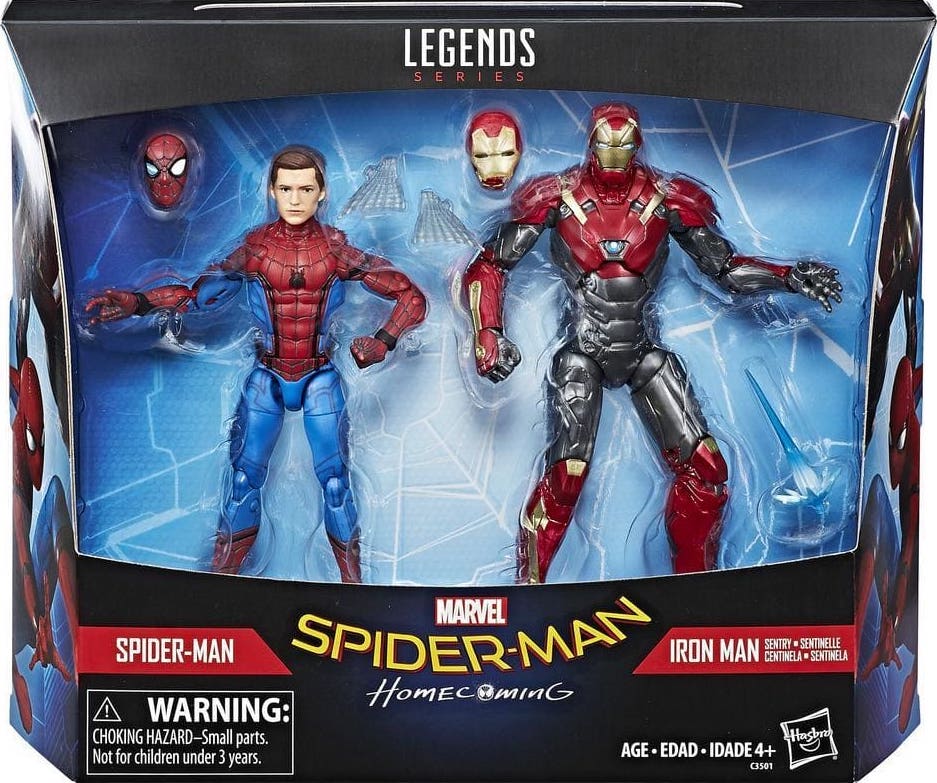 spiderman iron man marvel legends