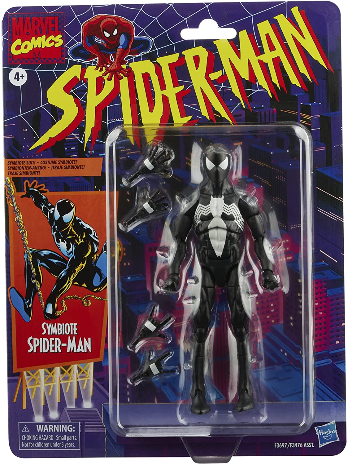 Marvel Legends Spider Man: Retro Collection Symbiote Spider Man (Retro)