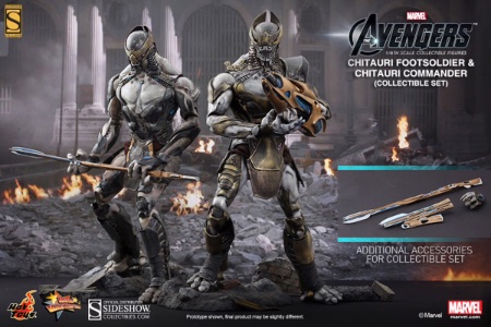 Hot Toys Marvel Chitauri Commander and Footsoldier