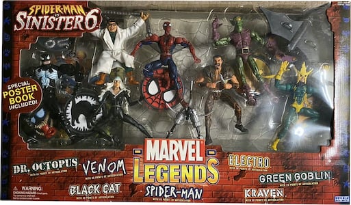 Anime Marvel Legends Spider Man 60th Anniversary Doc Ock Dr. Doctor Octopus  2 Heads 6 Action Figure From Silk Toys Model Doll