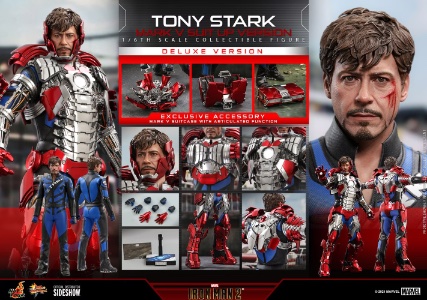 Hot Toys Marvel Tony Stark (Deluxe - Mark V Suit Up Version)