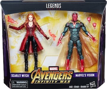 Marvel Legends Exclusives Vision and Scarlet Witch 2 Pack
