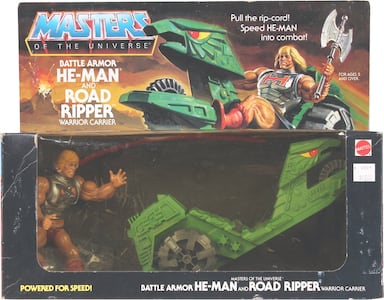 Masters of the Universe Original Battle Armor He-Man and Road Ripper