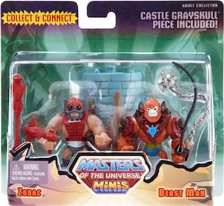Masters of the Universe Eternia Minis Zodac & Beast Man 2 Pack
