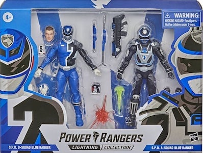 Power Rangers Lightning S.P.D. B-Squad Blue Ranger vs A-Squad Blue Ranger
