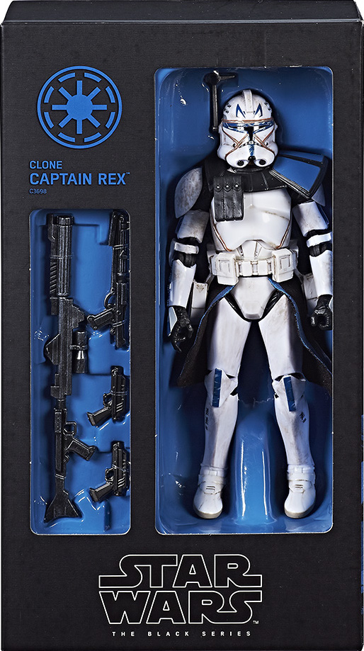 captain rex black series 6 inch
