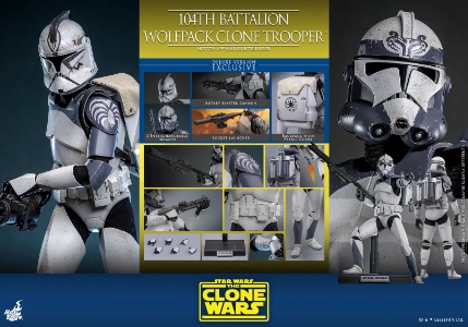 Star Wars Hot Toys Star Wars 104th Battalion “Wolfpack” Clone Trooper (Deluxe)