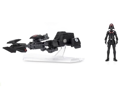 Star Wars Micro Galaxy Squadron AVA Speeder with Seventh Sister