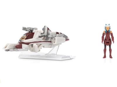 Star Wars Micro Galaxy Squadron BARC Speeder with Sidecar with Ahsoka Tano